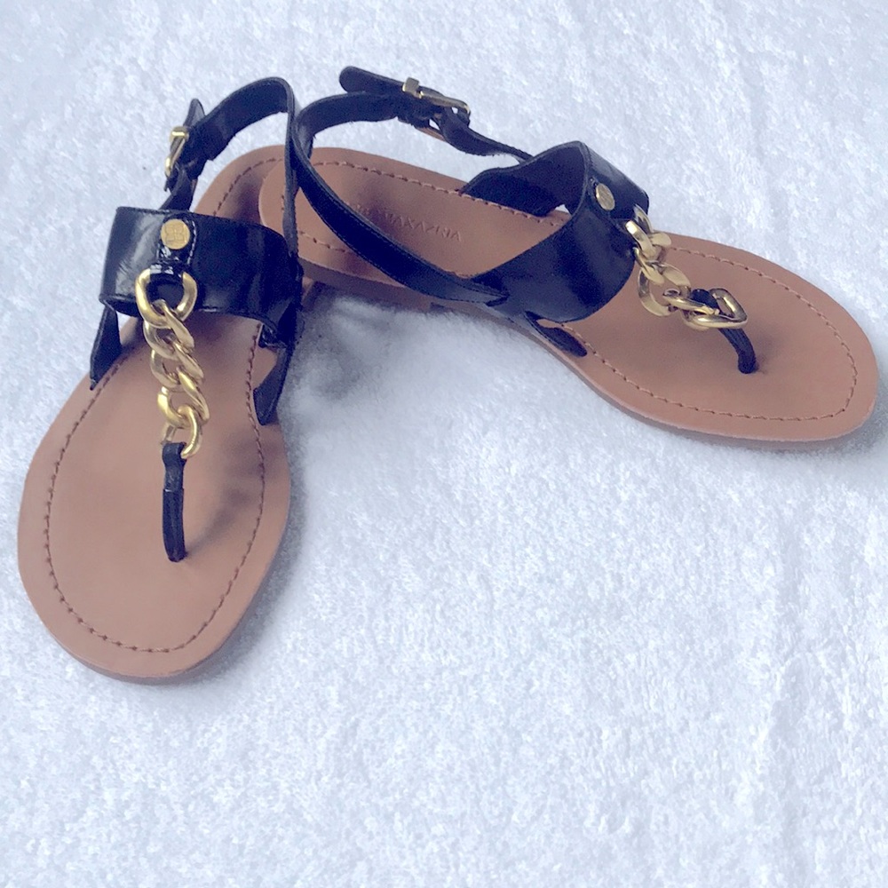 BCBGMAXAZRIA Black Sandals